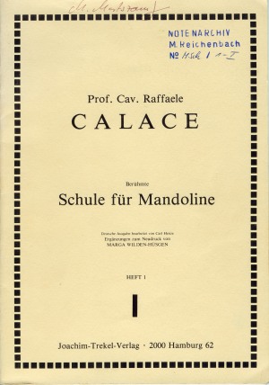 Raffaele Calace - Schule fr Mandoline