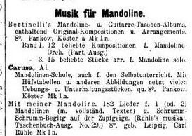 Al. Carusa, Mandolinen-Schule auch f. den Selbstunterricht