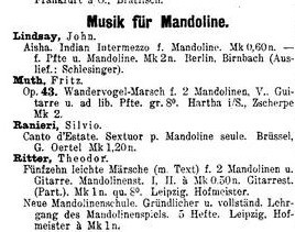 Ritter, Theodor - Neue Mandolinenschule; Gründlicher und vollständ. Lehrgang des Mandolinenspiels. 5 Hefte